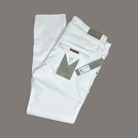 Hudson Collin Mid-Rise White Skinny Ankle Jeans Size 29 NWT - Picture 4 of 10